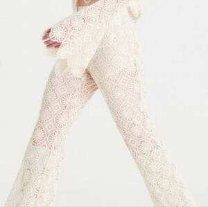 Redemption Italian Cream Lace Women's Pants.